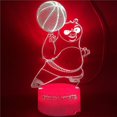 thumbnail image 1 of Kung Fu Panda 3d Led Night Light Bedroom Table Lamp Color Changing, 1 of 2