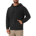 thumbnail image 4 of SUDADERAS CON CAPUCHA PULLOVER JACQUARD DE MANGA LARGA PARA HOMBRE CON BOLSILLOS Y CORDÓN 2XL NEGRO, 4 of 6