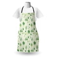 thumbnail image 3 of Hawaii Apron, Sketch Palm Tree North Pacific Ocean Foliage Abstract Monochrome, Unisex Kitchen Bib with Adjustable Neck for Cooking Gardening, Adult Size, Forest Green Pale Green, by Ambesonne, 3 of 4