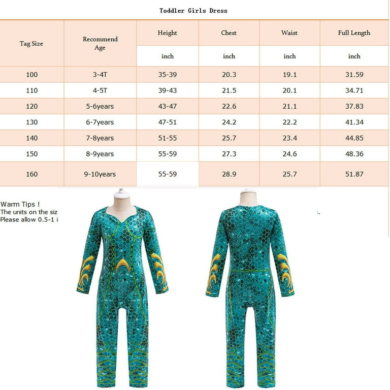 Mera Costume Kids Aquaman Movie