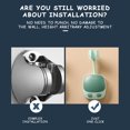 thumbnail image 7 of Dopebox Self Adhesive Sticky Hooks Bathroom Wall Towel Holder Hanging Wall Hooks Adhevise Towel Holder, for Bathroom & Kitchen Shower Hooks (Gray), 7 of 7