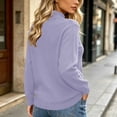 thumbnail image 6 of Perfectbot Women's Zip Up Knit Cardigan Sweater Stand Collar Long Sleeve Warm Casual Outerwear, 6 of 8