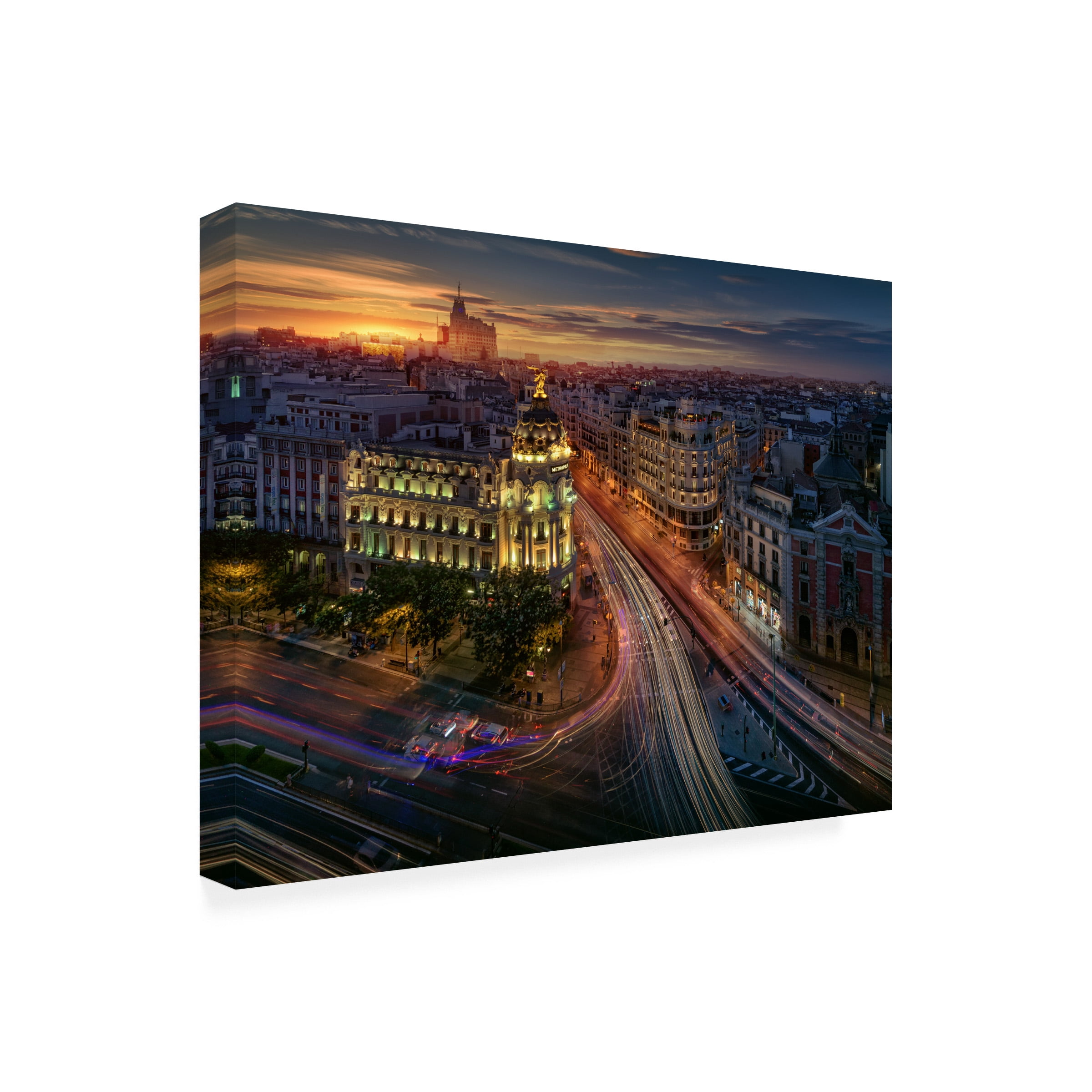 Juan Pablo De 'Madrid Metropolis' Canvas Art