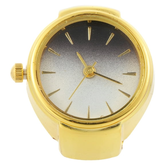 Pawsdot 1Pc Lady Watches Golden Metal Ring Watch Retro Decorative