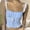 Blue, variant on Women's Tanks Plaid Crop Top with Square Neck Lace Trim Gingham Tank Spaghetti Strap Shirt for Going Out and Corset- Style Blue M