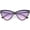 Black / Purple Pink, variant on Oversize Vintage Cat Eye Sunglasses Color Tinted Lens 59mm (Black / Pink Gradient)