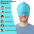 thumbnail image 4 of Gorra antimigraña, gorro para migraña con terapia de frío, casco para migraña con forma ajustada de 360°, gorro para migraña, máscara antimigraña para migraña, dolores de cabeza, dolor de cabeza, azu, 4 of 5