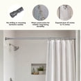 thumbnail image 4 of Chrome Classic Adjustable Tension Shower Rod, No Drill, Expandable 42-72 in., 4 of 11