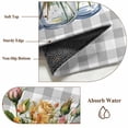 thumbnail image 5 of Watercolor Flowers Area Rugs 3x5 ft Pink Rose Leaf Bottle Gray White Plaid Washable Rug Non Slip Indoor Carpet Absorbent Floor Mat for Living Room Bedroom Dining Room, 5 of 9