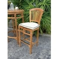 thumbnail image 2 of Teak Wood Orleans Outdoor Patio Barstool w/o Arms, 2 of 4