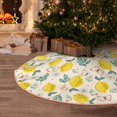 thumbnail image 5 of Sikiie Flowers and Butterflies Nativity Christmas Tree Skirt, Jesus Christian Winter Holiday Tree Mat Decoration(30-48IN)30", 5 of 6