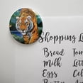 thumbnail image 2 of Tiger Stalking at Sunset Butterflies Kitchen Refrigerator Locker Button Magnet, 2 of 6