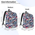 thumbnail image 2 of Balery cool rock Skull Mochila Clásica Impresa Básica para Viaje, Mochila Escolar Resistente al Agua, Mochila de Lona con Correas Ajustables-Medium, 2 of 5