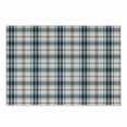 thumbnail image 1 of Plaid Cutting Board, Traditional Checkered British Country Pattern with Geometric Design, Decorative Tempered Glass Cutting and Serving Board, Small Size, Vermilion Navy Blue, by Ambesonne, 1 of 1