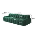 thumbnail image 6 of bokifol 102.4" Oversized Loveseat Sofa Couch for Living Room,3D Textured Knit Fabric Sofa,No Assembly Required(Green), 6 of 10