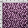 thumbnail image 3 of oneOone Polyester Lycra Dark Magenta Fabric Florals Dress Material Fabric Print Fabric By The Yard 56 Inch Wide, 3 of 6