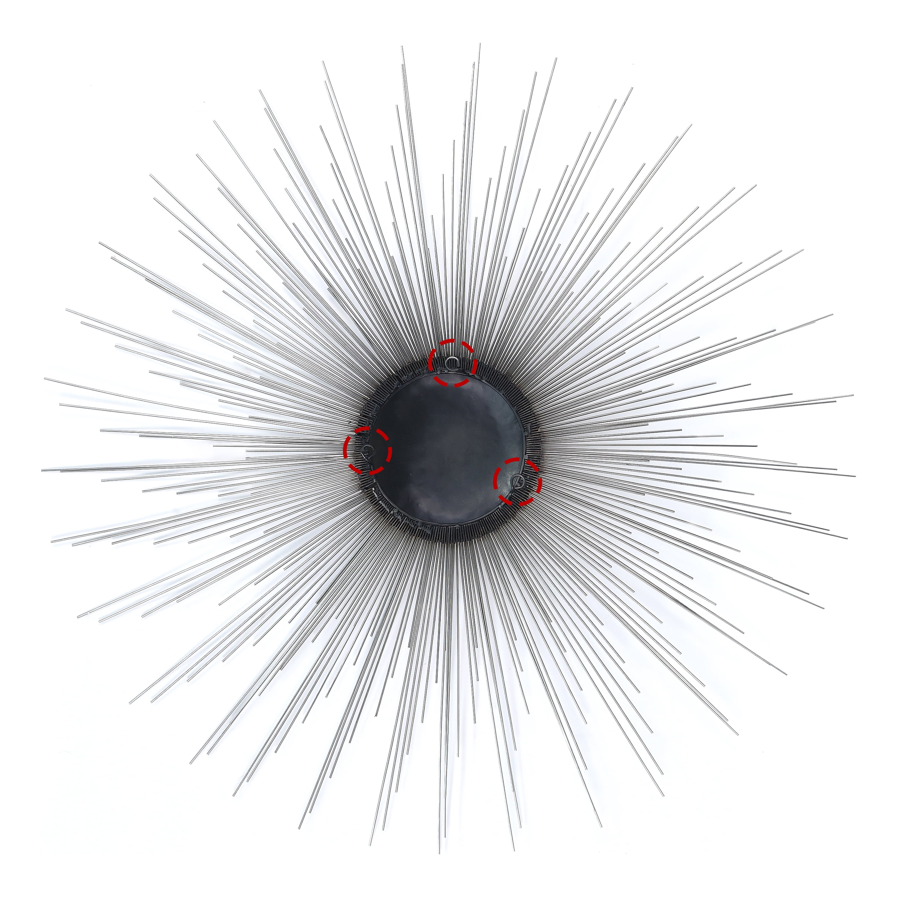 Empire Art Direct Starburst Hand Painted Etched Metal Wall Sculpture, 39.0" x 39.0" x 2.4", Ready to Hang