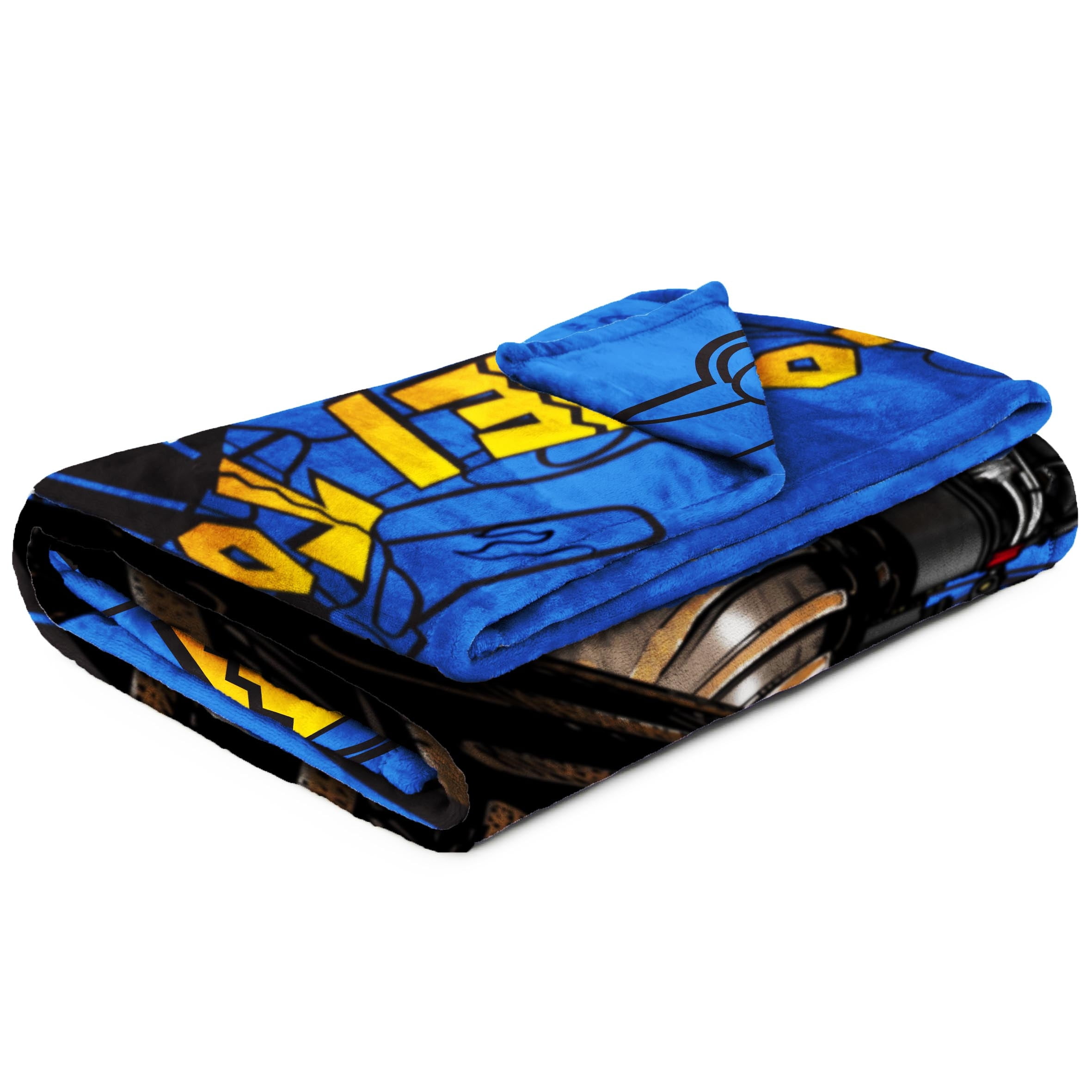 Monster Jam Smash & Mash 62x90 Silk Touch Blanket, Kid, Polyester, Blue & Orange, Feld Entertainment