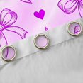 thumbnail image 4 of Manfei Cute Purple Bowknot Blackout Curtains,Cartoon Cute Bow Window Curtains Pack of 2 (38x45 Each), 4 of 6