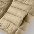 thumbnail image 5 of ZACPNCV Kids Boys Girls Down Puffer Vest Sleeveless Windproof Packable Warm Winter Vest Khaki 3-4 Years, 5 of 6