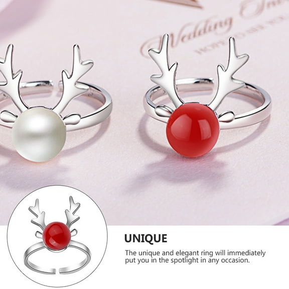 Soimiss 1Pc Durable Red Ring Simple Style for Christmas