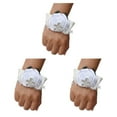 thumbnail image 1 of relayinert Bracelet Extensible Unique avec Roses en Satin Faites à la Main pour un Style Élégant Facile à Porter N16 Blanc 3ensemble, 1 of 6