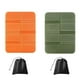 thumbnail image 1 of Bienvenido 2 piezas de cojín de espuma plegable cojín para senderismo cojín plegable cojín portátil impermeable al aire libre caminar camping picnic parque+2 bolsas de almacenamiento - naranja+verde, 1 of 5