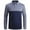 Grey Deepblue, variant on SPEEDRUN Men's Performance Long Sleeve Work Shirts Moisture Wicking Polo Shirts with Pocket
