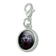 thumbnail image 2 of Creepy Scary Vampire Demon Awakening Antiqued Bracelet Pendant Zipper Pull Charm with Lobster Clasp, 2 of 5