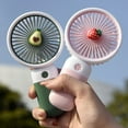 thumbnail image 3 of Billuyoard Ventilador de mano ABS USB compacto y recargable, ventilador portátil de escritorio de bajo ruido con forma de fruta Electrodomésticos tipo+1, 3 of 6