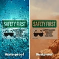 thumbnail image 5 of (2 Pack) Safety Glasses Required Beyond With Symbol OSHA Safety First Sign, 5 of 7
