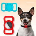 thumbnail image 4 of Greeniant Funda protectora de silicona para mascotas, buscador de GPS, y gato, lazo para Airtags para Locator Tracker, Suministros para perros azul luminoso Greeniant PT000451-12B, 4 of 6