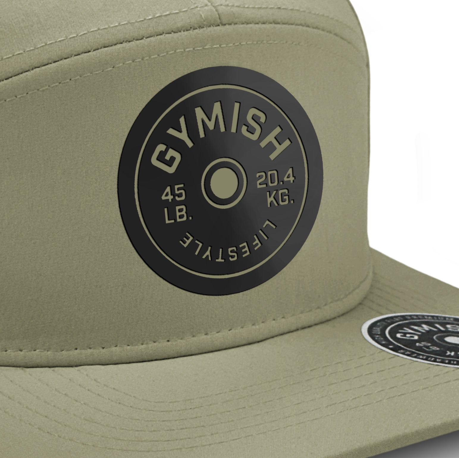 GYMISH Lifestyle Weightplate Men's Workout Hat with Laser-Vented Design in Various Colors
