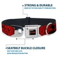 thumbnail image 4 of Warner Bros. Horror Movies Pet Collar, Dog Collar Metal Seatbelt Buckle, Freddy Poses Quote Scrawls Hand Scratching Reds Black, 16 to 23 Inches 1.5 Inch Wide, 4 of 8