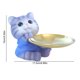 thumbnail image 4 of Bonita Bandeja Almacenamiento para Gatos Escultura Gato Resina Llaves Mesa Entrada (gato) Azul, 4 of 4