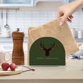 thumbnail image 5 of Iauyy 1 Piece Napkin Holder for Table 4.1x4.9x1.97in Acrylic Kitchen Decor,Standing Napkin Dispenser Kitchen Table for Bar Banquet Coffee Table,A Deer Head, 5 of 8