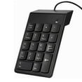 thumbnail image 1 of axGear USB Numeric Keypad Number Keyboard Pad Wired Plam Size 18 Keys Black, 1 of 6
