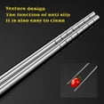 thumbnail image 4 of Pklyzj Advanced Stainless Steel Extra Long Cooking Chopsticks, 15.7 Inch, Heat Insulation and Anti Scalding, Reusable Kitchen Chopsticks 2 Pairs, 4 of 6