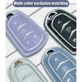 thumbnail image 7 of Key Fob Cover Compatible with Cadillac Escalade CTS ATS STS Keychain Case Holder Protector,A White, 7 of 7