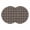 Beige Black, variant on Black Yellow Plaid Round 15 Inch Placemats Set of 4, Retro Country Buffalo Check Gingham HeatResistant Non Slip Place Mats for Dining Table, Wipeable Braided Kitchen Table Mats for Housewarming