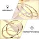 thumbnail image 3 of 1pair Simple Circle Pendientes Creative Fashion Ear Cadenas Mujeres Joyerías Silver, 3 of 6