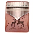 thumbnail image 1 of Finger Piano Kalimba 21 Keys, Wooden Engraving Pattern Thumb Piano Musical Instruments Presents for Kids Beginners Adults Children Professionals, 1 of 7