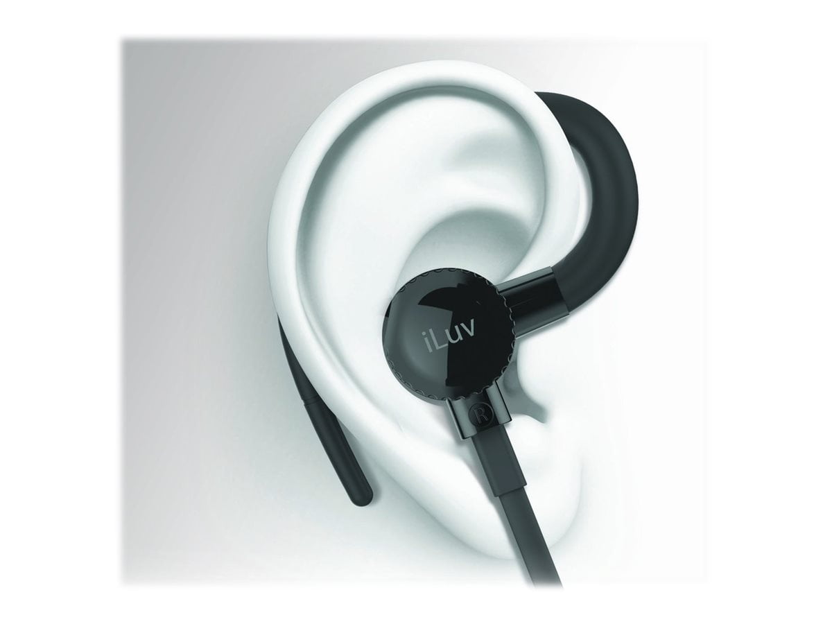 iLuv FitActive Jet 2 Earphones with mic in ear Bluetooth wireless black