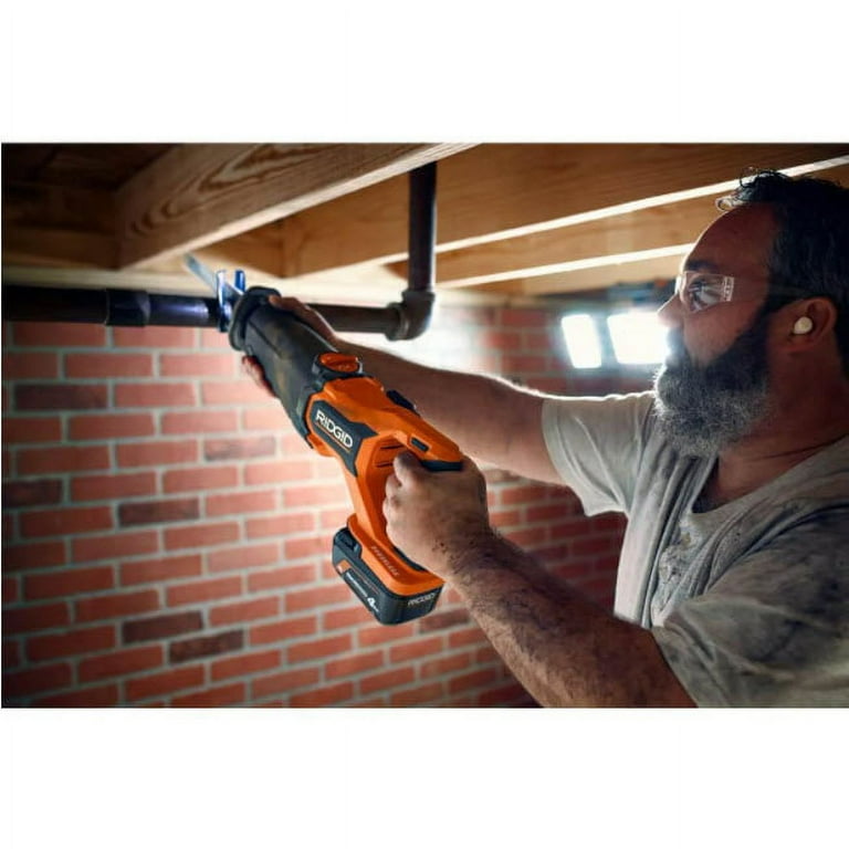 RIDGID Cordless 18V Reciprocating Saw Brushless Motor Bare Tool Walmart
