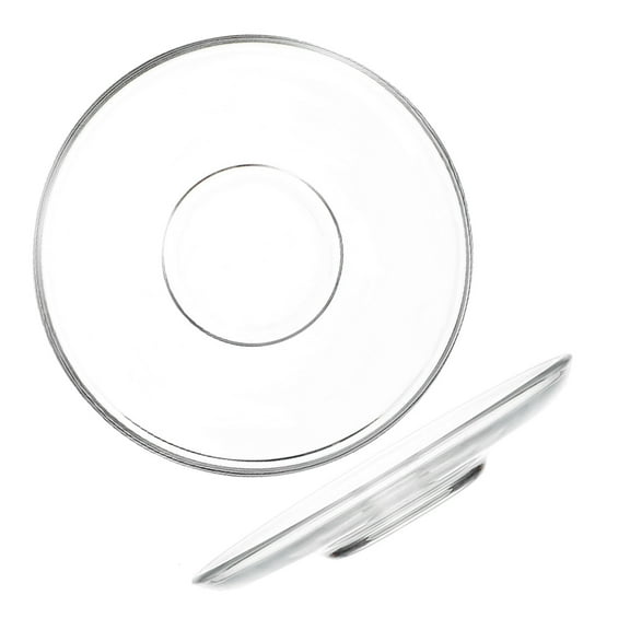 Raindrops 2pcs Compact Glass Saucers Portable Glass Trays Dessert Holders Serving Plates Small Trays Clear Glass Plate Saucer Snack Plate Restaurant Dessert Plate