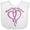 AA-White, variant on Inktastic Breast Cancer Awareness with Pink Ribbon Heart Boys or Girls Baby Bib