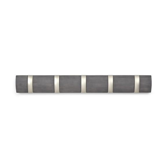 Umbra Flip Wall Mounted Coat Rack,Driftwood/Nickel