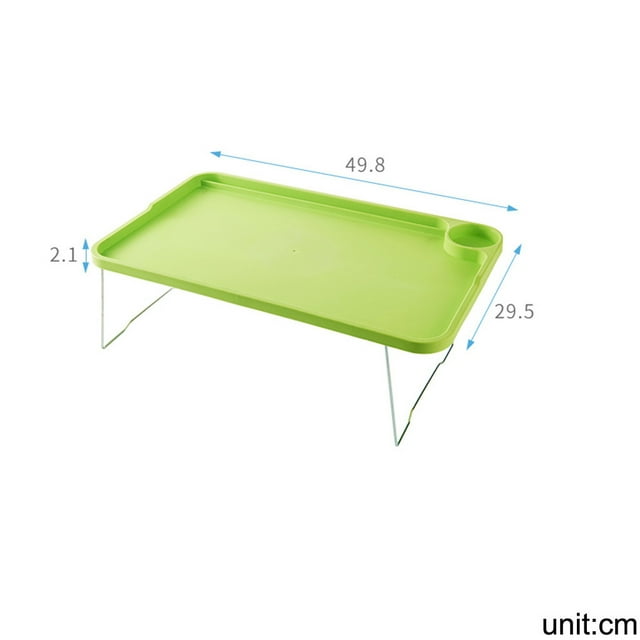 Folding Laptop Bed Table with Adjustable Legs, Portable Notebook Desk for Student Dormitory, Lightweight Sofa Tray Table for Reading Writing in Bed