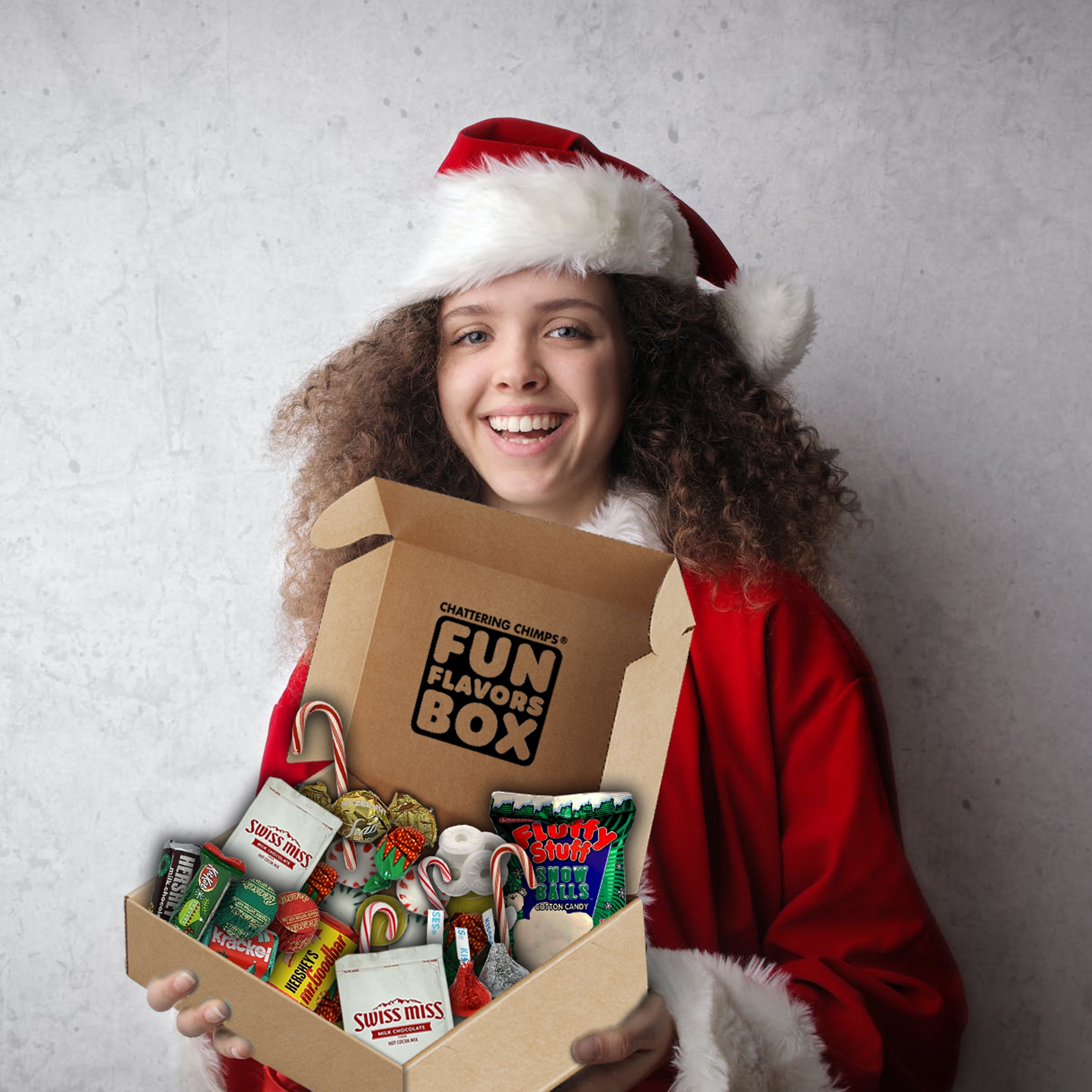 Fun Flavors Box Candy Snack 50 Count Variety Pack Christmas Stocking Stuffers