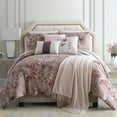 thumbnail image 3 of Andria 10 Piece King Size Comforter and Coverlet Set The Urban Port, Brown and Pink, 3 of 7